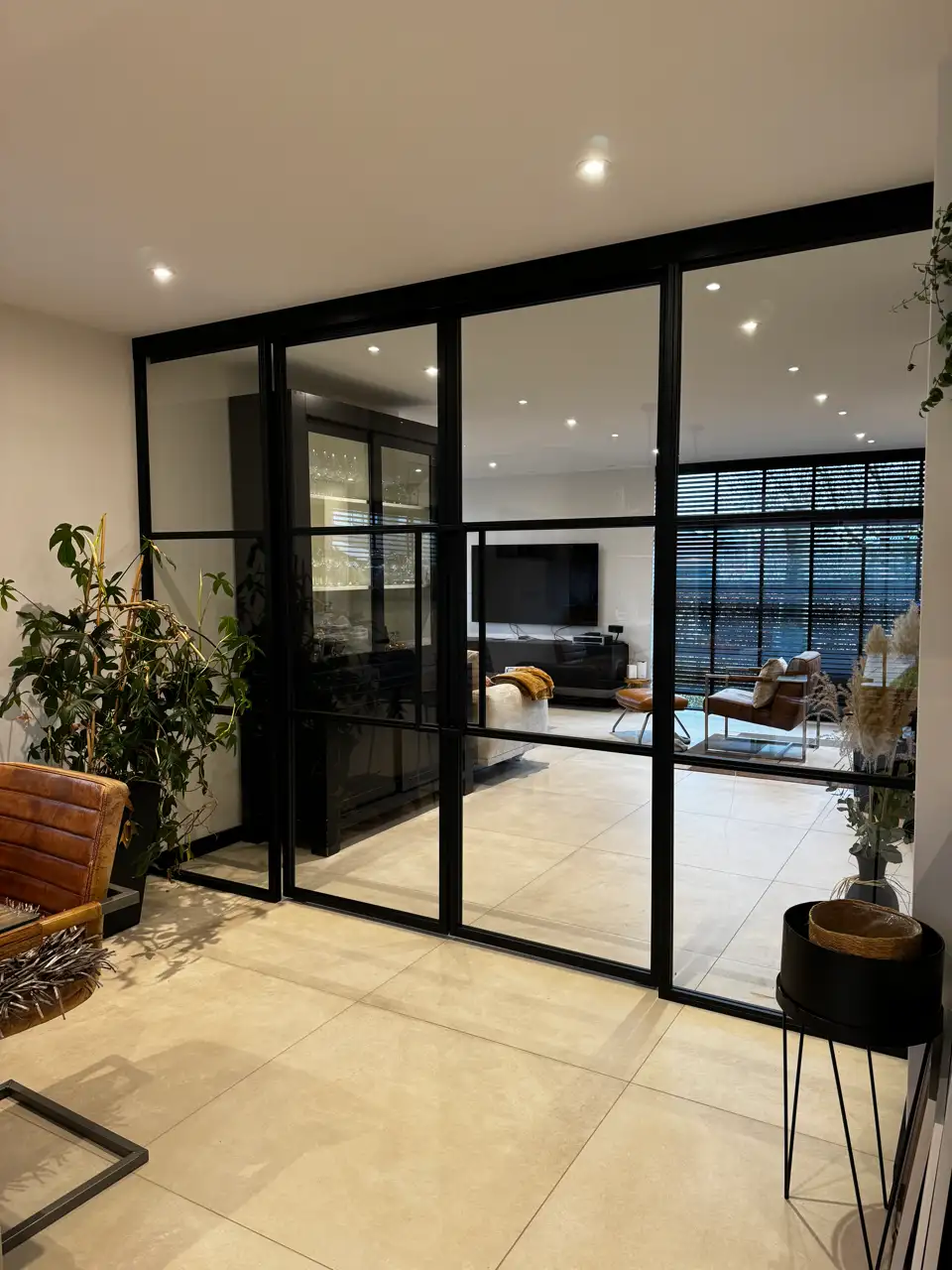 Luxe Deco zwart stalen taatsdeur